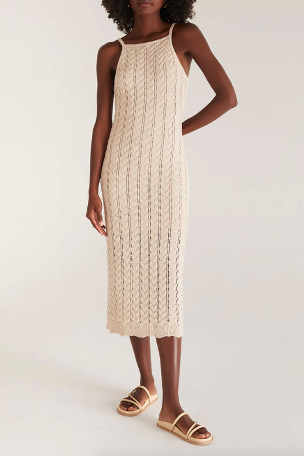 Camille Crochet Midi Dress